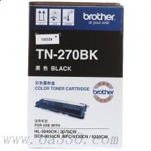 兄弟(brother) TN270BK黑色原裝粉盒約2200頁 適用品牌及機(jī)型：HL3040CN /HL3070CW/DCP9010CN/MFC9120CN/MFC9320W/