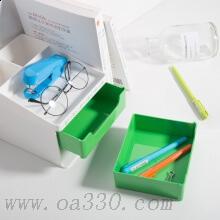 得力8901收納盒 筆筒桌面收納盒塑料韓國款創(chuàng)意時尚辦公