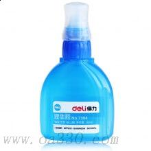 得力7304Z液體膠 50ml 粘性好 彈簧擠壓帶刷噴頭