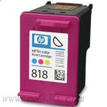 惠普(HP)CC643ZZ 818彩色原裝墨盒 約165頁 適用惠普噴墨F2418,F2488,F4238,F4288,F4488，C4688,C4788，D1668,D2568,D2668,D5568，Envy 110