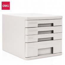 得力9772四層硬塑文件柜(灰)(只)