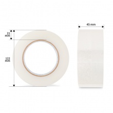 得力30177封箱膠帶45mm×150y×50um(6卷/筒)(普透)