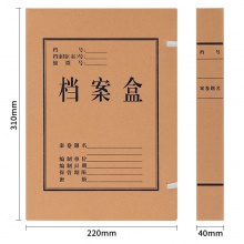 得力5924牛皮紙檔案盒(黃)310×220×40mm(10個(gè)/包)