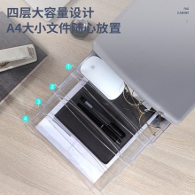 得力9794四層文件柜(灰)(只)