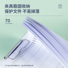 得力64519發(fā)泡PP豎款折頁板夾(混)(個(gè))