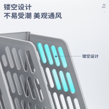 得力9845三聯(lián)文件框(灰)(只)