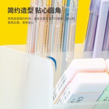 得力8936斜插筆筒單聯(lián)加寬(透明)(個)