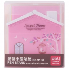 得力優(yōu)酷9138溫馨小屋筆筒(混)(只)