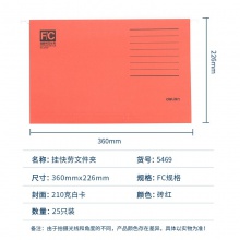 得力5469掛快勞文件夾(混)FC(只)