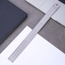 得力8463鋼直尺30cm(銀色)(只)