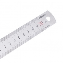 得力8463鋼直尺30cm(銀色)(只)
