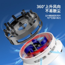 得力18884充電式桌面清潔器(淺藍)