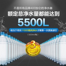 史密斯（A.O.SMITH）家用凈水器1200M 1.2升/分鐘 標(biāo)配專(zhuān)利智能濾芯更換提示龍頭 低廢水即濾反滲透凈水機(jī)