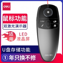 得力2806數(shù)碼翻頁筆(灰)