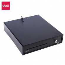 得力DL-335收銀箱(黑)(臺)
