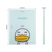 得力72504_kakao friends_20頁資料冊(綠)(個)