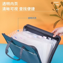 得力72631_13格布質(zhì)風(fēng)琴包(藍(lán))(個(gè))