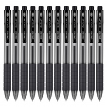 得力S06中性筆0.5mm彈簧頭(黑)(支)