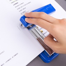 得力0414訂書機(藍)