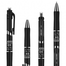 得力S10中性筆0.5mm彈簧頭(黑)