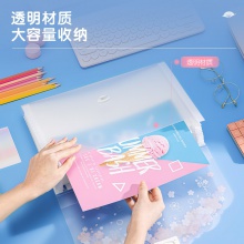 得力72543_13格風琴包(紅)(個)
