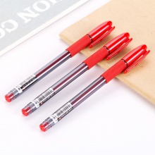 得力S55中性筆0.5mm半針管(紅)(支)
