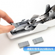 得力0466省力訂書機(白)