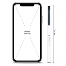 得力36042中性筆0.5mm全針管(黑)(3支/卡)