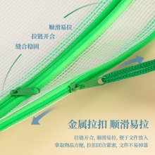 得力63465雙層網(wǎng)格拉鏈袋(混)(個)