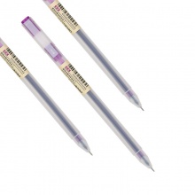 得力A119彩色中性筆0.5mm全針管(紫)