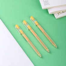 得力A119彩色中性筆0.5mm全針管(黃)