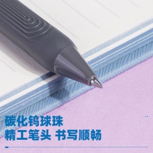 得力A130中國(guó)航天復(fù)古色學(xué)生按動(dòng)中性筆0.5mm子彈頭(混)(6色/PET盒)