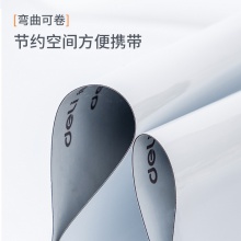 得力50007軟鐵白板600×450×0.5mm(帶膠)(白色)