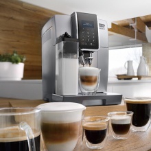  德龍（Delonghi）咖啡機(jī) 全自動意式15Bar泵壓 一鍵卡布奇諾 雙鍋爐 家用原裝進(jìn)口 ECAM350.75.B
