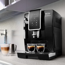 德龍（Delonghi）全自動咖啡機 家用辦公室 美式\/意式濃縮咖啡 奶泡機咖啡豆 咖啡粉兩用 ECAM350.15.B