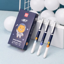 得力A421KAKAO FRIENDS速干中性筆0.5mm全針管(黑)(支)