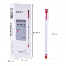 得力A426學(xué)生中性筆0.5mm全針管(紅)