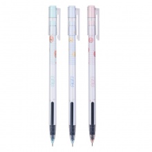 得力A472大容量中性筆0.5mm全針管(黑