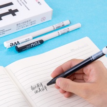 得力A476學(xué)生中性筆0.5mm全針管(黑)