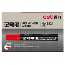 得力思達(dá)6821記號筆(紅)(支)