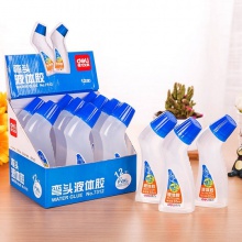 得力7312彎頭液體膠(藍(lán))(瓶)