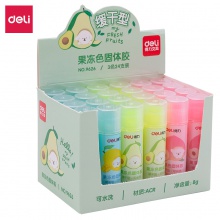 得力9626果凍色固體膠(混)