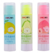 得力9626果凍色固體膠(混)