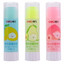 得力9627果凍色固體膠(混)