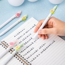 得力A512按動(dòng)學(xué)生中性筆0.35mm全針管(黑)(支)