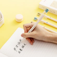得力A540學生中性筆0.38mm全針管(黑)(支)