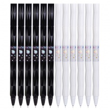 得力A553中性筆0.38mm全針管(黑)(支)