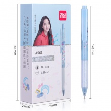 得力A561學(xué)生中性筆0.38mm按動(dòng)全針管(歐陽(yáng)娜娜款)(黑)(支)