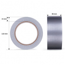 得力30800布基膠帶48mm×20m×230μm(銀色)(1卷/熱縮)