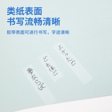 得力30113隱形文具膠帶套裝12mm×20y×50um(混)(1卷/卡)(白)